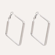 Square Hollow Hoop Earrings